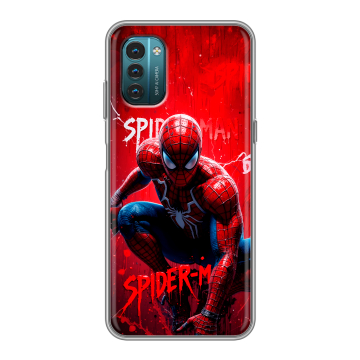 Силиконовый чехол на Nokia G21 с принтом Spiderman Человек паук