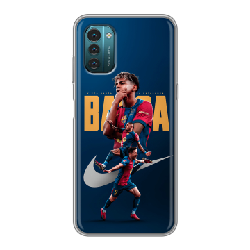 Силиконовый чехол на Nokia G21 с принтом Барселона Barca Yamal 