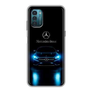 Силиконовый чехол на Nokia G21 с принтом Mercedes Мерседес Силиконовый чехол на Nokia G21 с принтом Mercedes Мерседес