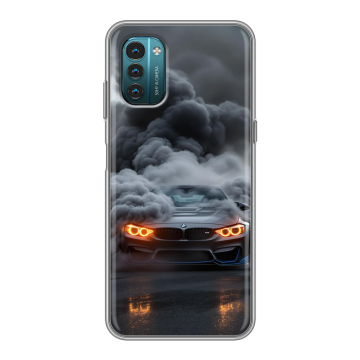 Силиконовый чехол на Nokia G21 с принтом BMW БМВ