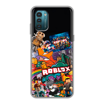 Силиконовый чехол на Nokia G21 с принтом Roblox Роблокс Силиконовый чехол на Nokia G21 с принтом Roblox Роблокс