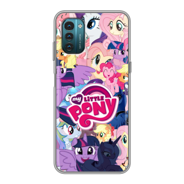 Силиконовый чехол на Nokia G21 с принтом My little pony Дружба чудо