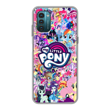 Силиконовый чехол на Nokia G21 с принтом My little pony Дружба чудо