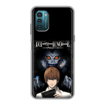 Силиконовый чехол на Nokia G21 с принтом Death note Тетрадь смерти