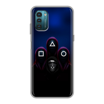 Силиконовый чехол на Nokia G21 с принтом Игра Кальмара