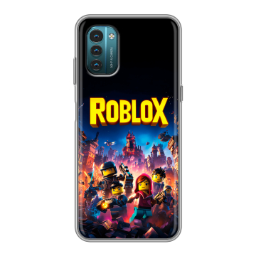 Силиконовый чехол на Nokia G21 с принтом Roblox Роблокс Силиконовый чехол на Nokia G21 с принтом Roblox Роблокс
