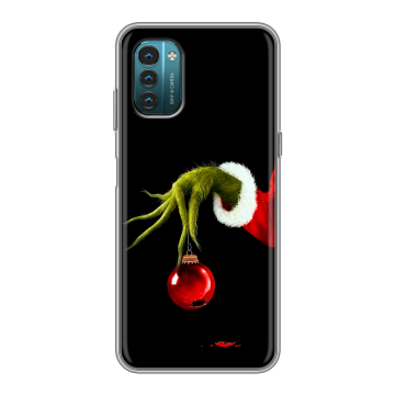 Силиконовый чехол на Nokia G21 с принтом Новый год Гринч