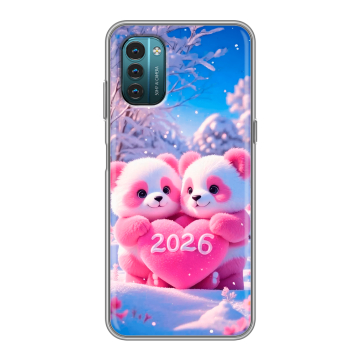 Силиконовый чехол на Nokia G21 с принтом Новый год