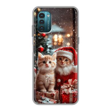 Силиконовый чехол на Nokia G21 с принтом Новый год