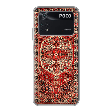 Силиконовый чехол на Xiaomi Poco M4 Pro 4G с принтом Ковер