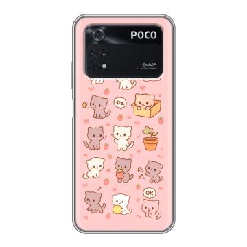 Силиконовый чехол на Xiaomi Poco M4 Pro 4G с принтом Hello Kitty Хелоу Кити Силиконовый чехол на Xiaomi Poco M4 Pro 4G с принтом Hello Kitty Хелоу Кити