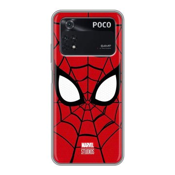 Силиконовый чехол на Xiaomi Poco M4 Pro 4G с принтом человек паук spiderman Силиконовый чехол на Xiaomi Poco M4 Pro 4G с принтом человек паук spiderman
