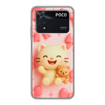 Силиконовый чехол на Xiaomi Poco M4 Pro 4G с принтом для девочек Силиконовый чехол на Xiaomi Poco M4 Pro 4G с принтом для девочек
