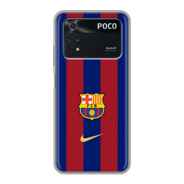 Силиконовый чехол на Xiaomi Poco M4 Pro 4G с принтом Барселона Barcelona Силиконовый чехол на Xiaomi Poco M4 Pro 4G с принтом Барселона Barcelona