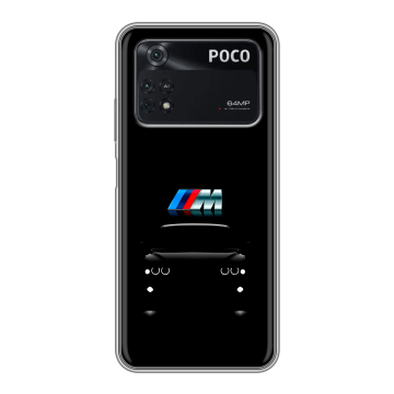 Силиконовый чехол на Xiaomi Poco M4 Pro 4G с принтом БМВ BMW Силиконовый чехол на Xiaomi Poco M4 Pro 4G с принтом БМВ BMW
