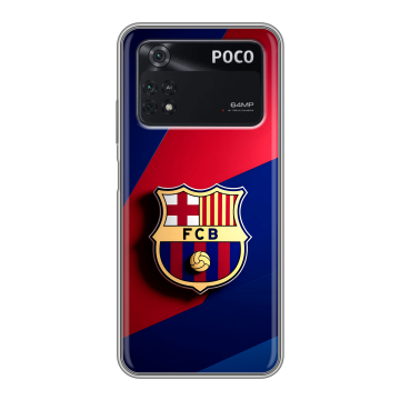 Силиконовый чехол на Xiaomi Poco M4 Pro 4G с принтом Барселона Barcelona Силиконовый чехол на Xiaomi Poco M4 Pro 4G с принтом Барселона Barcelona