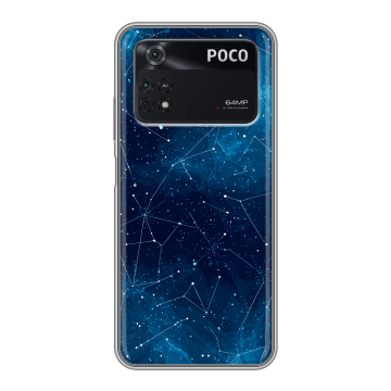 Силиконовый чехол на Xiaomi Poco M4 Pro 4G с принтом Космос звезды Силиконовый чехол на Xiaomi Poco M4 Pro 4G с принтом Космос звезды