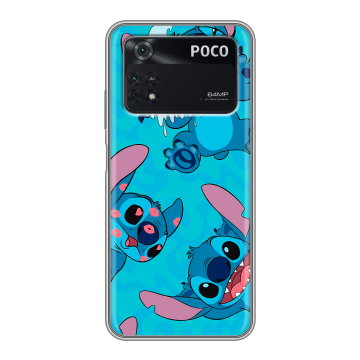 Силиконовый чехол на Xiaomi Poco M4 Pro 4G с принтом Лило и Стич