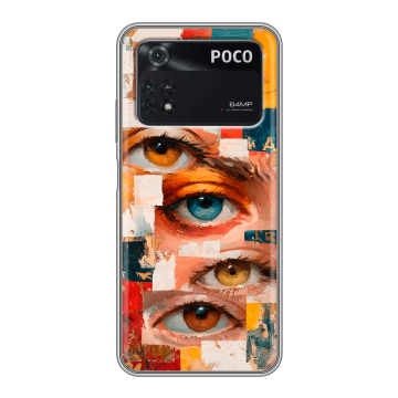 Силиконовый чехол на Xiaomi Poco M4 Pro 4G с принтом Модный принт Силиконовый чехол на Xiaomi Poco M4 Pro 4G с принтом Модный принт