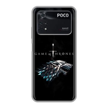 Силиконовый чехол на Xiaomi Poco M4 Pro 4G с принтом Игра Престолов Game Thrones