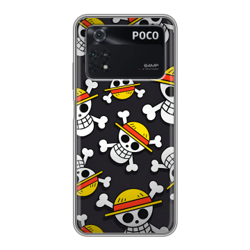Силиконовый чехол на Xiaomi Poco M4 Pro 4G с принтом One Piece Ван Пис Силиконовый чехол на Xiaomi Poco M4 Pro 4G с принтом One Piece Ван Пис
