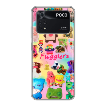 Силиконовый чехол на Xiaomi Poco M4 Pro 4G с принтом Флагер Fuggler Силиконовый чехол на Xiaomi Poco M4 Pro 4G с принтом Флагер Fuggler