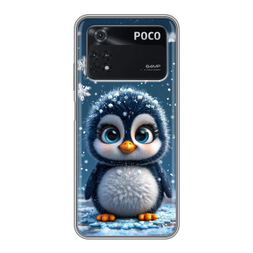 Силиконовый чехол на Xiaomi Poco M4 Pro 4G с принтом Новый год Силиконовый чехол на Xiaomi Poco M4 Pro 4G с принтом Новый год