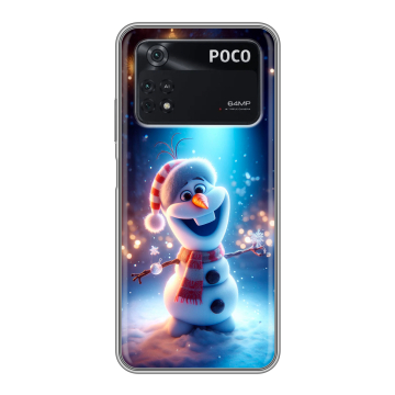 Силиконовый чехол на Xiaomi Poco M4 Pro 4G с принтом Новый год Силиконовый чехол на Xiaomi Poco M4 Pro 4G с принтом Новый год