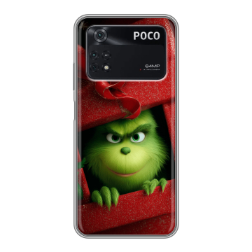 Силиконовый чехол на Xiaomi Poco M4 Pro 4G с принтом Новый год Силиконовый чехол на Xiaomi Poco M4 Pro 4G с принтом Новый год