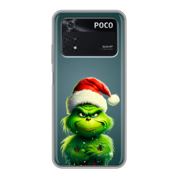 Силиконовый чехол на Xiaomi Poco M4 Pro 4G с принтом Новый год Силиконовый чехол на Xiaomi Poco M4 Pro 4G с принтом Новый год