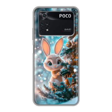 Силиконовый чехол на Xiaomi Poco M4 Pro 4G с принтом Новый год Силиконовый чехол на Xiaomi Poco M4 Pro 4G с принтом Новый год