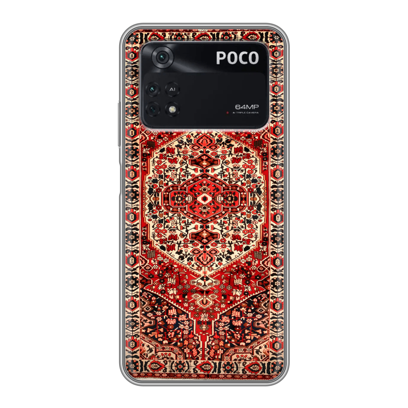Силиконовый чехол на Xiaomi Poco M4 Pro 4G с принтом Ковер Силиконовый чехол на Xiaomi Poco M4 Pro 4G с принтом Ковер
