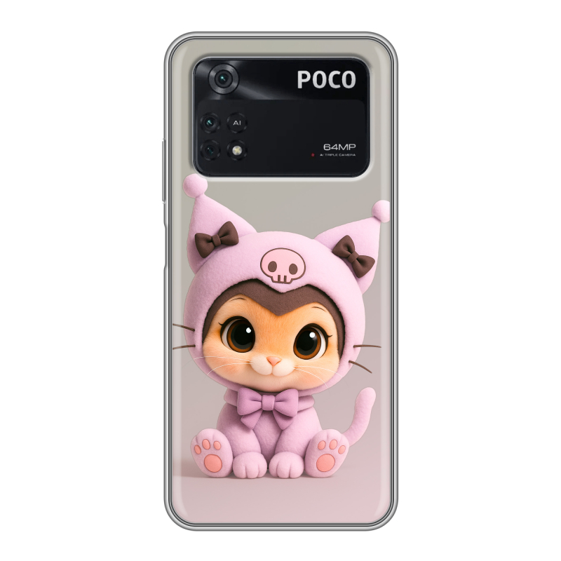 Силиконовый чехол на Xiaomi Poco M4 Pro 4G с принтом Куроми Kuromi Силиконовый чехол на Xiaomi Poco M4 Pro 4G с принтом Куроми Kuromi