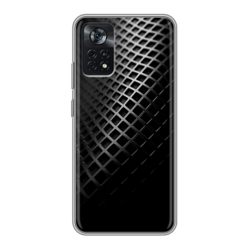 Силиконовый чехол на Xiaomi Poco X4 Pro 5G с принтом Текстура металла
