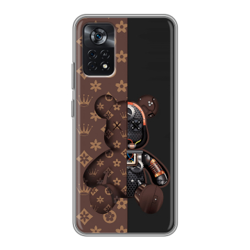 Силиконовый чехол на Xiaomi Poco X4 Pro 5G с принтом Луи робот Силиконовый чехол на Xiaomi Poco X4 Pro 5G с принтом Луи робот
