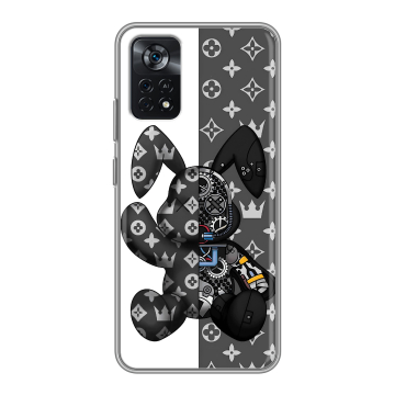 Силиконовый чехол на Xiaomi Poco X4 Pro 5G с принтом Луи робот Силиконовый чехол на Xiaomi Poco X4 Pro 5G с принтом Луи робот