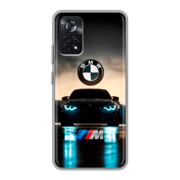 Силиконовый чехол на Xiaomi Poco X4 Pro 5G с принтом БМВ BMW