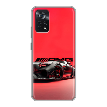 Силиконовый чехол на Xiaomi Poco X4 Pro 5G с принтом Мерседес Mercedes AMG Силиконовый чехол на Xiaomi Poco X4 Pro 5G с принтом Мерседес Mercedes AMG