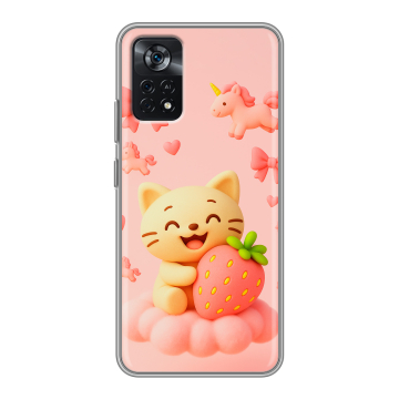 Силиконовый чехол на Xiaomi Poco X4 Pro 5G с принтом для девочек