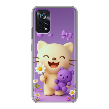 Силиконовый чехол на Xiaomi Poco X4 Pro 5G с принтом для девочек Силиконовый чехол на Xiaomi Poco X4 Pro 5G с принтом для девочек