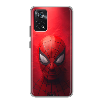 Силиконовый чехол на Xiaomi Poco X4 Pro 5G с принтом Spiderman Человек паук