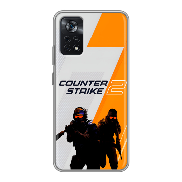 Силиконовый чехол на Xiaomi Poco X4 Pro 5G с принтом Counter Strike