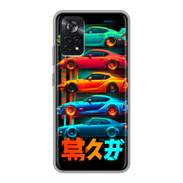 Силиконовый чехол на Xiaomi Poco X4 Pro 5G с принтом машины тачки Силиконовый чехол на Xiaomi Poco X4 Pro 5G с принтом машины тачки
