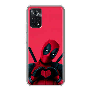 Силиконовый чехол на Xiaomi Poco X4 Pro 5G с принтом Дедпул Deadpool Силиконовый чехол на Xiaomi Poco X4 Pro 5G с принтом Дедпул Deadpool