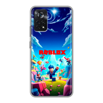 Силиконовый чехол на Xiaomi Poco X4 Pro 5G с принтом Roblox Роблокс Силиконовый чехол на Xiaomi Poco X4 Pro 5G с принтом Roblox Роблокс