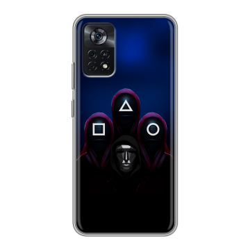 Силиконовый чехол на Xiaomi Poco X4 Pro 5G с принтом Игра Кальмара Силиконовый чехол на Xiaomi Poco X4 Pro 5G с принтом Игра Кальмара