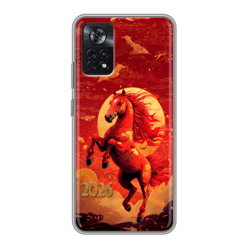 Силиконовый чехол на Xiaomi Poco X4 Pro 5G с принтом Новый год Силиконовый чехол на Xiaomi Poco X4 Pro 5G с принтом Новый год