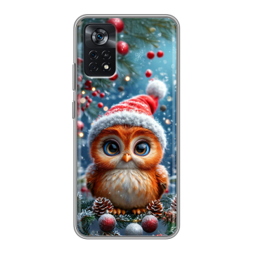 Силиконовый чехол на Xiaomi Poco X4 Pro 5G с принтом Новый год Силиконовый чехол на Xiaomi Poco X4 Pro 5G с принтом Новый год