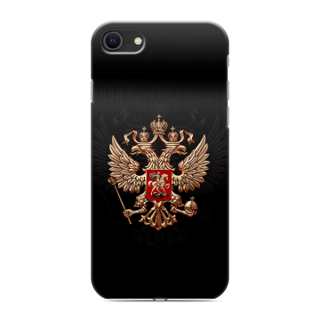 Силиконовый чехол на Iphone SE (2022) с принтом Герб России