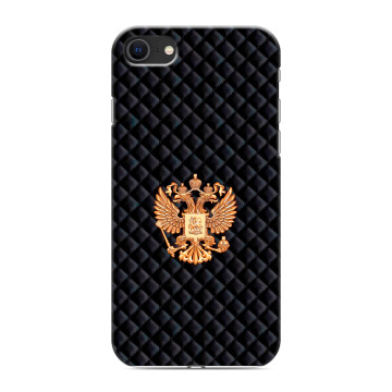 Силиконовый чехол на Iphone SE (2022) с принтом Герб России принт